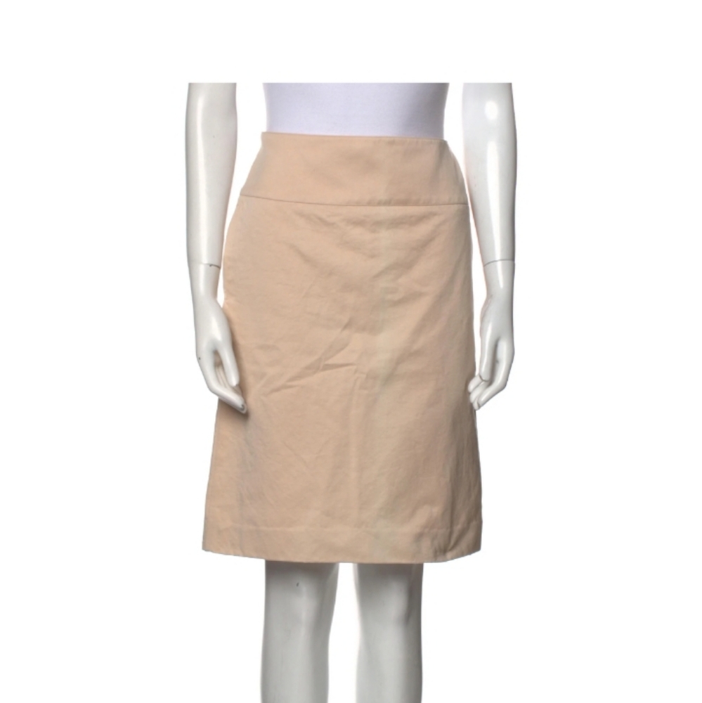 Chloe Calisson Knee Length Light Pink Cotton Skirt Size T36 US 4
